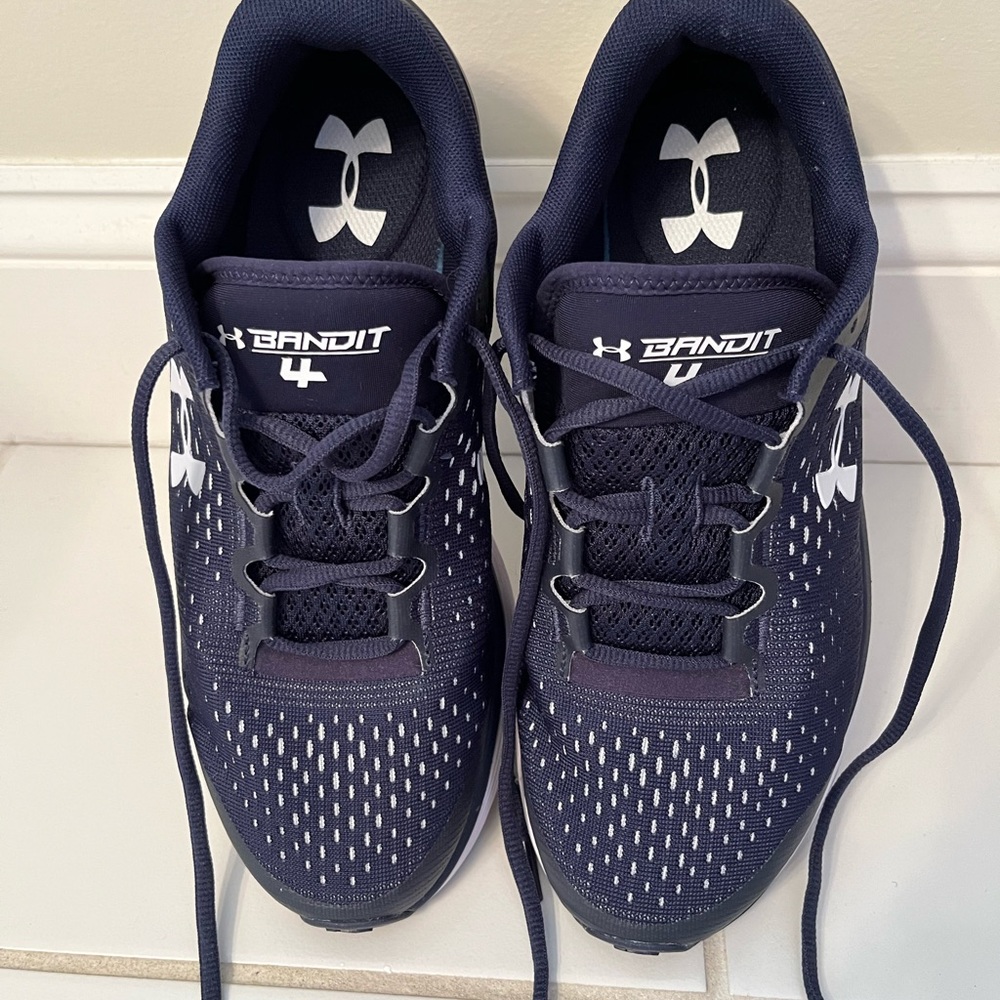 Men’s Under Armour Charged Bandit 4 Navy Blue Sneakers